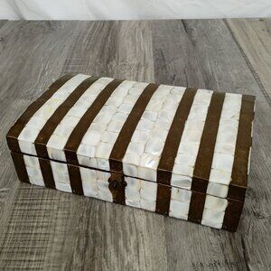 Mother of Pearl Inlay Decorative Jewelry Storage Box Made in India